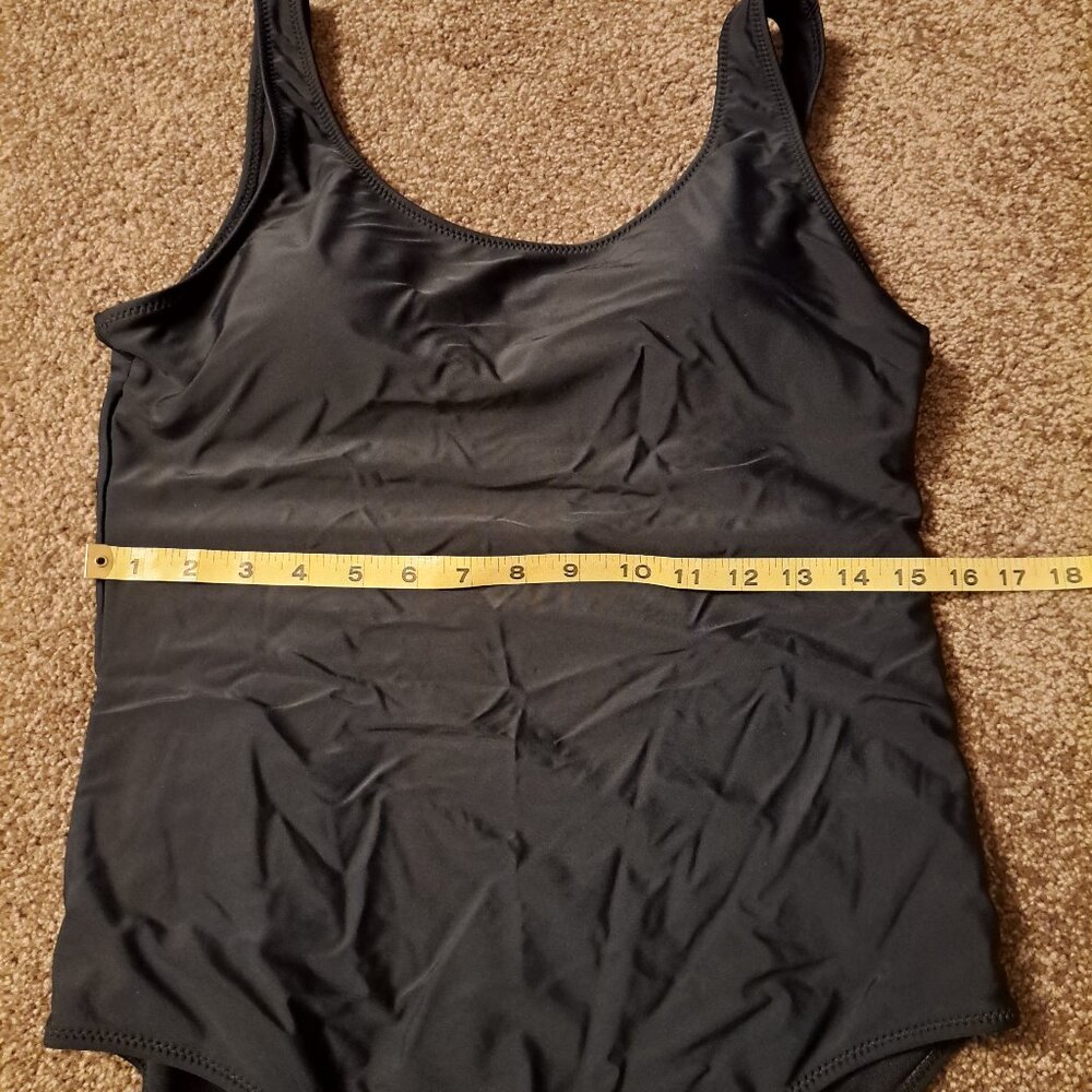 Women's Black One Piece Swimsuit With Criss-cross Back - Picture 8 of 9